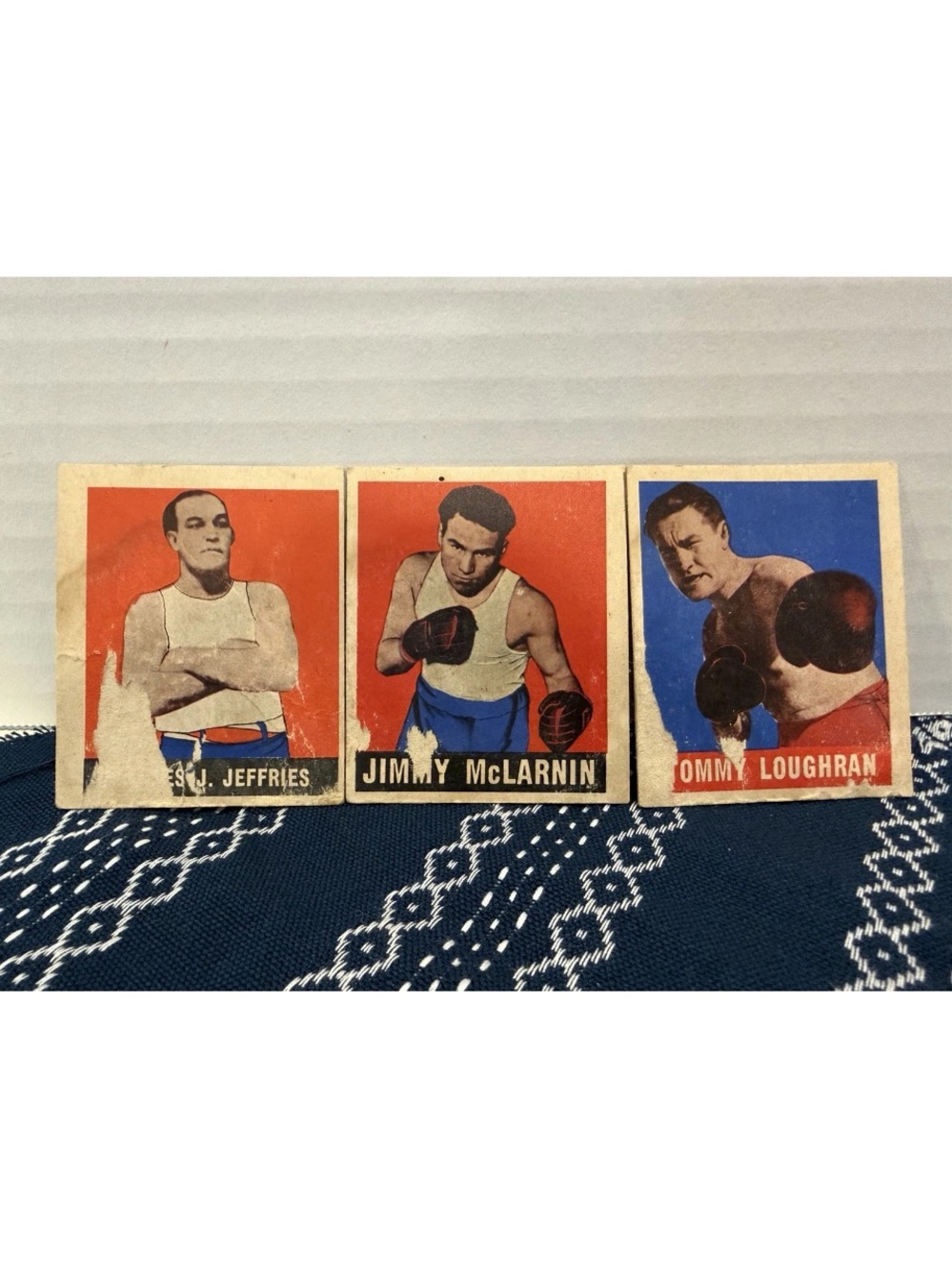 1948 Leaf Boxing Cards Tommy Toughen Jimmy McLarnin James Jeffries